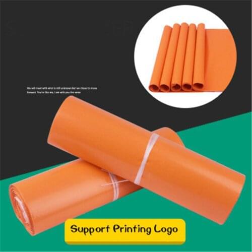 50pcs 14 Wires Courier Bags Frosted Orange Self-Seal Adhesive Storage Bag Matte Yellow Envelope Mailer Postal Poly Bag