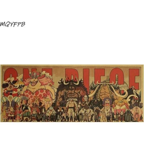 Pirate A Collection Of Anime Characters Kraft Paper Poster Home Decorative Painting Wall Sticker 70x28cm