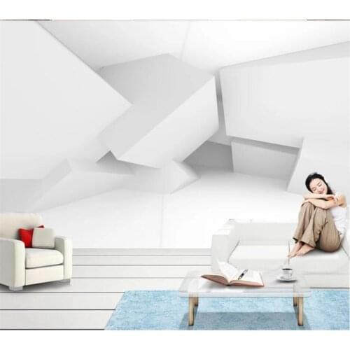 Custom wallpaper 3d stereo photo mural modern minimalist geometric TV background wall decorative painting papier peint wallpaper