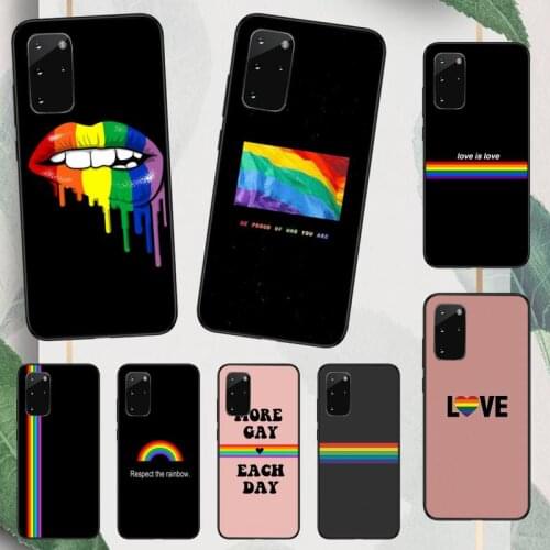 Rainbow Gay Lesbian LGBT Pride Phone Case For Samsung A50 A51 A71 A20E A20S S10 S20 S21 S30 Plus ultra 5G M11