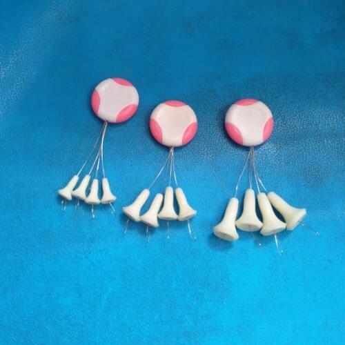 Rock Fishing Connector In the water Beans Float Connector Rolling Swivel Fishing Supplier three size choose one set