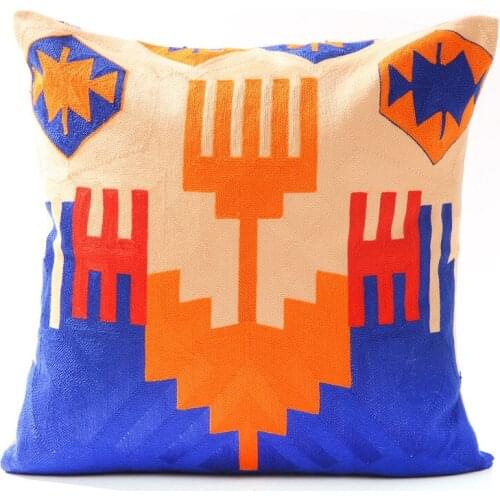 Geometric Embroidered Cushion Cover Home Decorative Pillows Case Embroidery pillowcases Embroidered Throw Pillows For Sofa