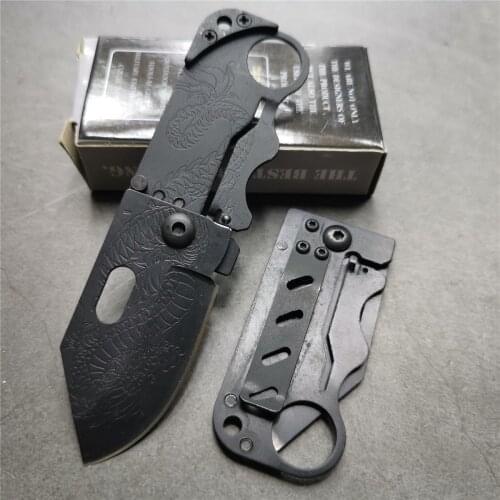 Folding knife camping survival knife mini stainless steel pocket knife, sharp and durable