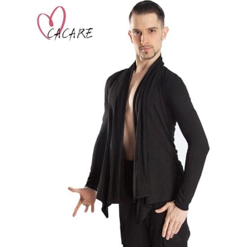 Leotard Bodysuits Mens Shirts for Latin Ballroom Dance Competition Top Practice Wear D0838/5 Dropship CACARE