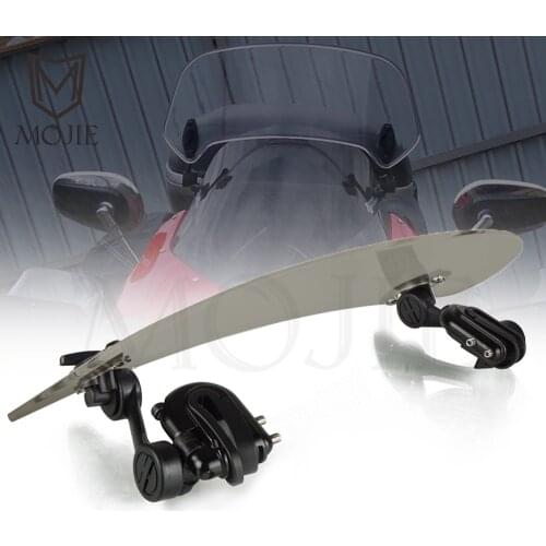 Motorcycle Windshield Extension Spoiler Windscreen Air Deflector For Kawasaki PRAIRIE 300 400 650 700 VERSYS KLE 650 1000 250