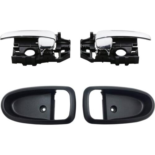 INSIDE INTERIOR CHROME DOOR HANDLE WITH CASE FOR HYUNDAI Elantra 01-06 2001 2002 2003 2004 2005 2006 OEM: R:82620-2D000 L:82