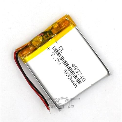 3.7V Rechargeable 800mAH 483740 Li-Polymer lithium ion Li-ion Battery for Toy GPS mp3 mp4 Speaker Reader Recorder Camera