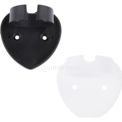 White/Black Universal Wireless Microphone Clip/Clamp Mount Flexible Plastic Holder