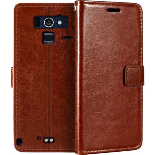 Case For Fujitsu Mobile F-07E Wallet Premium Magnetic Flip Case Cover With Card Holder And Kickstand For Fujitsu Mobile F-07E