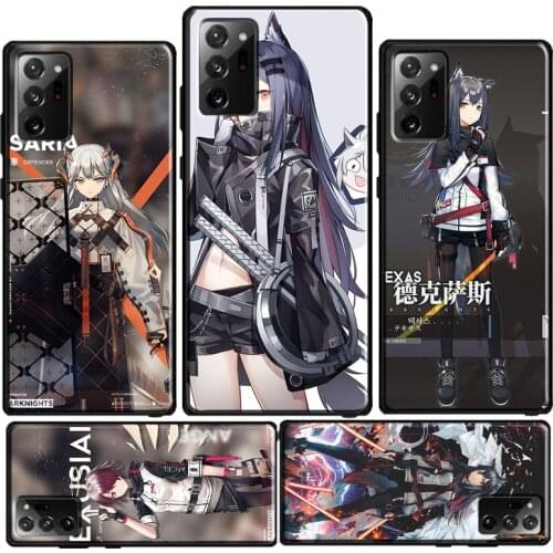 Amiya Ansel Arknights Phone Case For Samsung Galaxy S20 FE S21 Ultra Note 20 S8 S9 S10 Plus S10e Note 10 Plus