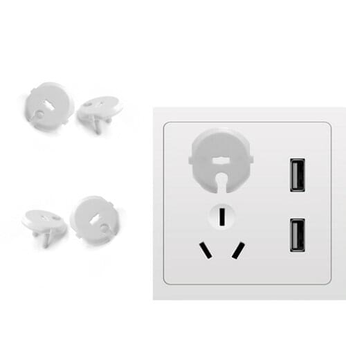 To avoid the risk of electric shock, 50-piece two-pin socket is suitable ,high quality baby socket cover for EU, US, AU plug