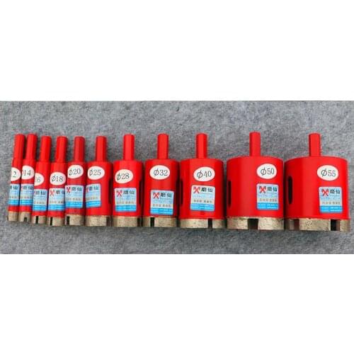 Gold gem stone, rugged wall, marble material, punched hole drill, porcelain head, triangular gouge electric pore opening device