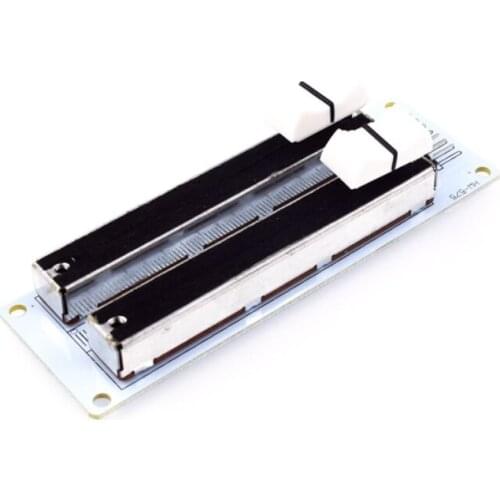 Electronic Building Block 10K Double Row Sliding Linear Potentiometer Module for Arduino Mixer Linear Sliding Resistance