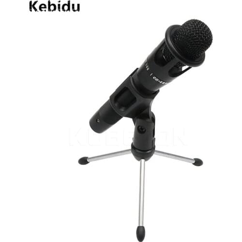 Kebidu E-300 Multifunction USB Professional Condenser Microphone Kit Mic with Stand Lifting Holder for Kara OK Computer Laptop