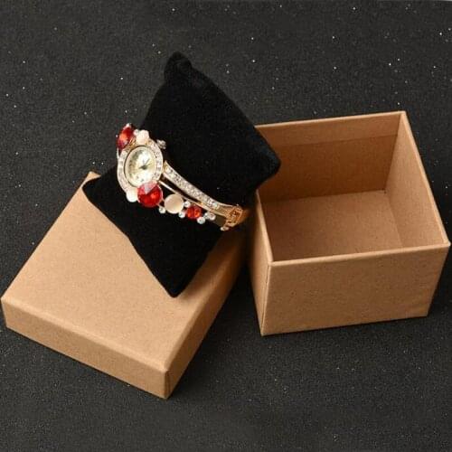 Bracelet Kraft Paper Box 8*8*6cm 30pc/lot Pendant Necklace Display Cases Jewelry Box Paper Jewelry Gift Box Jewellery Organizer