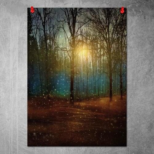 Beautiful Winter Wall Art Poster Canvas Painting Nordic Wall Pictures Living Room Home Decor No Frame