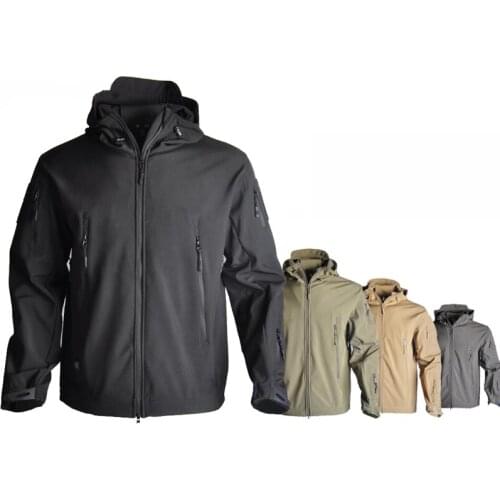 TAD Sharkskin Softshell Jacket Tactical Hunting Clothes Jacket Men Outdoor Sport Windbreaker Camping Hiking Winter Thermal Coat