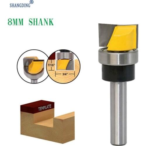 8 Handle Imitate Type Clear At The End Of A Knife Carpentry Milling Cutter Handle Bring Bearing Clear At The End Of A Knife