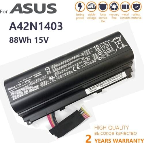 Genuine A42N1403 Laptop Battery for ASUS ROG G751 G751JT A42LM93 4ICR19/66-2 GFX71JY G751JT-CH71 G751J-BHI7T25 NEW