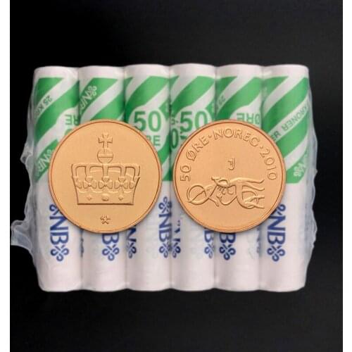 Norway 50 ore 100% Real Original Coin Uncirculated Unc Collect Coins