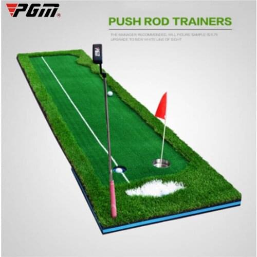 PGM Golf Putter Putting Trainer Indoor Training Equipment Golfs Ball Holder Training Aids Tool Office Green Fairway Practice Mat