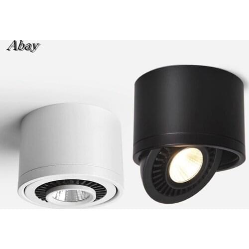 Dimmable LED Downlights 5W7W9W12W15W COB LED Ceiling Lamp Spot Lights AC85-265V LED Wall Lamp Warm Cold White Indoor Lighting