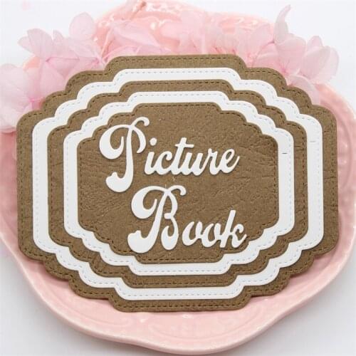 Ficture Book Frame Metal Cutting Dies Stencils for DIY Scrapbooking/photo album Decorative Embossing DIY Cards