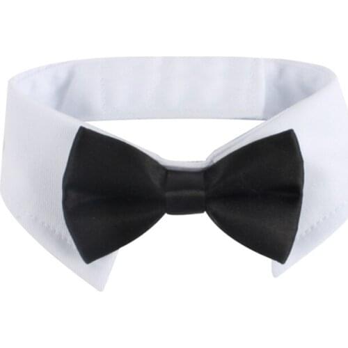 Dog Necktie Collar Dog Bow Tie for Small Dogs Adjustable Collar with Stripes N0PA