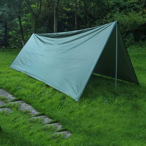 3x5m 3x6m Awning Waterproof Tarp Tent Beach Garden Canopy Outdoor Camping Sun Shelter Canopy Sunshade Hammock Rain Fly Sun Shade