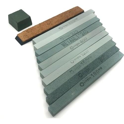 New Collocation 1pcs/set white corundum square strip sharpening stone sharpening system Be applicable fixed knife sharpener