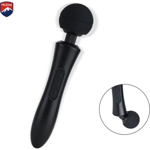 USB Charge Powerful Oral Clit Vibrators for Women AV Magic Wand Vibrator Body Massager AdultS Sex Toys for Woman Masturbator