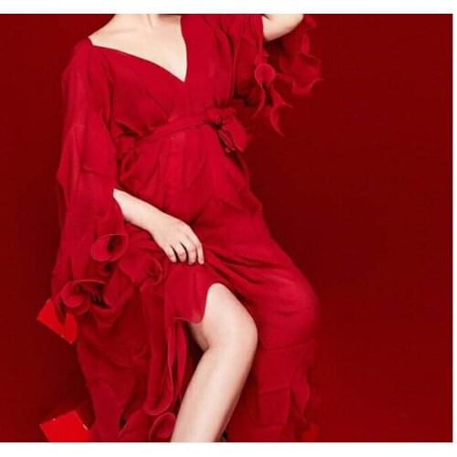 Evening Maternity embroidered Dresses Long Dress Women Elegant Pink Boat Neck Sleeveless Empire Evening Dresses Pregnant Women