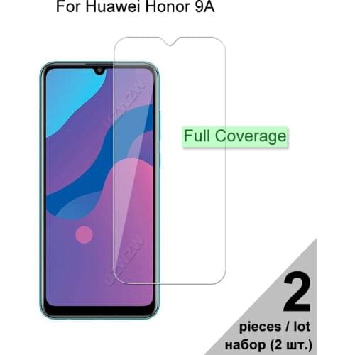 Tempered Glass For Honor 9A HD Explosion-proof Full Cover Screen Protector Protective Glass For Honor 9A