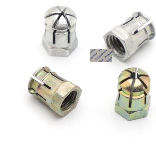 1000PCS/Lot Premintehdw Zinc expansion Connecting Nut anchor tube Plug furniture Cabinet fittings screw bolt nuts 3 in 1