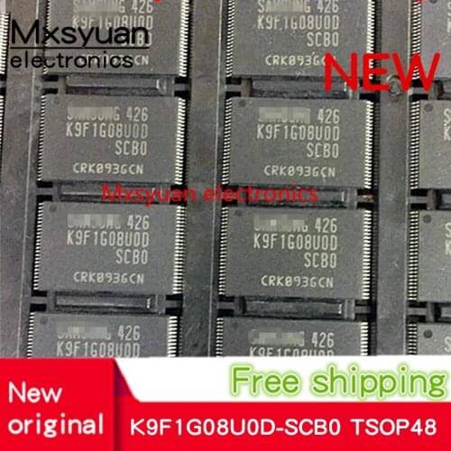 5PCS~50PCS/lot K9F1G08U0D-SCB0 K9F1G08UOD-SCBO K9F1G08U0D K9F1G08UOD SCBO TSOP48 New original 1Gb NAND Flash