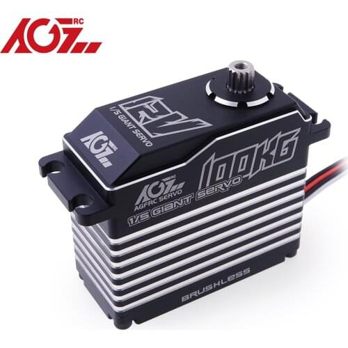 AGFRC A280BVSW 100KG 0.095Sec 12.6V Super Torque 3S/4S Compatible Brushless Waterproof 1/5 Scale Giant Servo for Large Models