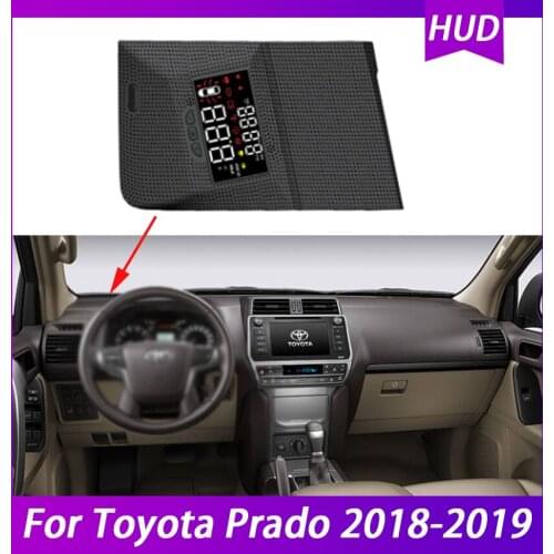 Smart Saft OBD2 Heads up Car Display For Toyota Prado OBD Car HUD Head Up Display Digital Speedometer Overspeed Warning Driving