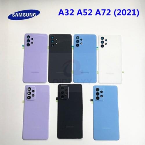 Battery Case Back Case Cover Door Housing For Samsung A32 A52 A72 4G 5G Camera Frame Lens Replacement Parts