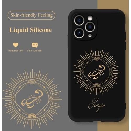 ASINA Constellation Case for iPhone 11 12 Pro Max XS Max XR Soft Liquid Silicone Starry Sky Cover for iPhone 8 7 6S Plus SE2020