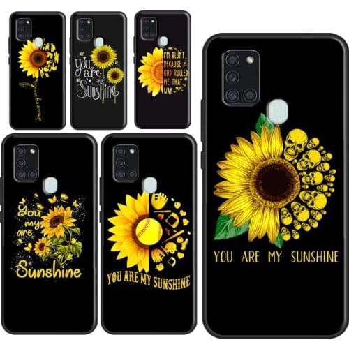 You Are My Sunshine Sunflower Case For Samsung Galaxy A21S M31 M21 M11 A31 A11 A01 A20e A7 A10 A30 A40 A50 A70 A51 A71
