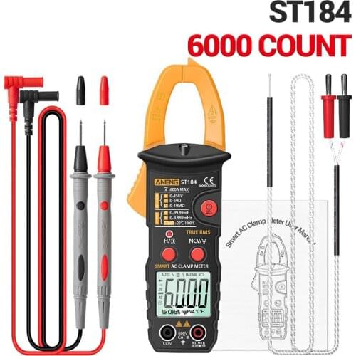 Smart Digital Clamp Meter ST184 Without Battery Digital Multimeter Clamp Meter Professional Measuring Tester