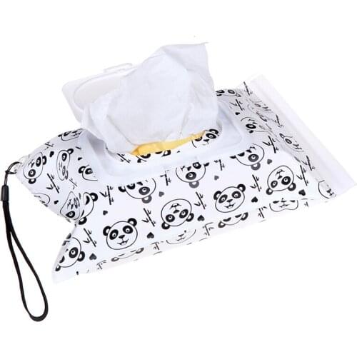 16.5*23.5cm EVA Wet Wipe Pouch Travel Wipes bag Reusable Refillable Wet Wipe Bag