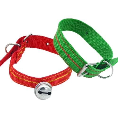 Easy Wear Cat Dog Collar With Bell Adjustable Buckle Dog Collar Cat Puppy Pet Supplies Cat Dog Accessories Small Dog Chihuahua