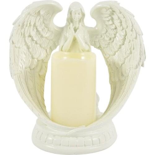 Electronic Candle Candlestick Angel Nordic Home Decoration Ornaments Church Desktop Decorations