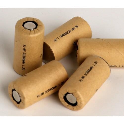 Power Cell Ni CD Ni MH rechargeable power tool battery cell SC 3000mAh discharge rate 10C-15C (Customizable battery pack)