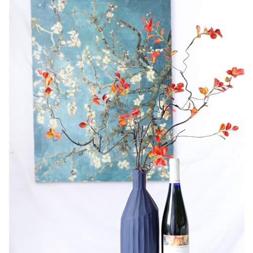 High quality fall leave flower arrangement fake plants artificial flowers for wedding home decor decorations flores artificiales