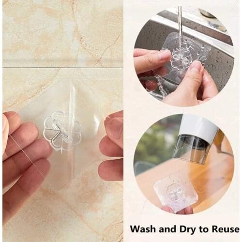 Hook Strong Load-Bearing Viscose Stickers Bathroom Wall Hanging Wall Seamless Door Behind The Hole-Free Suction Cup Kitchen