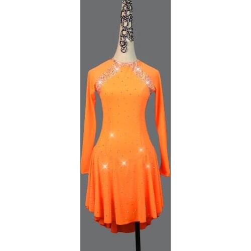 Latin dance costumes women dancewear dance costume dresses ballroom competition dresses tango adult high-end diamonds dress