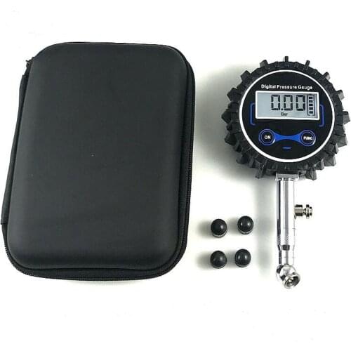 Tire Pressure Gauge, Digital Air Pressure Gauge 200 PSI with Backlit LCD for All Cars Motorcycle Bikes, 360°Swivel Air Chuck