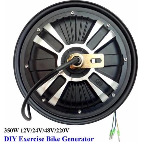 350W 12V24V48V220V low speed rare earth brushless permanent magnet generator /bike generator /emergency generator /DIY generator